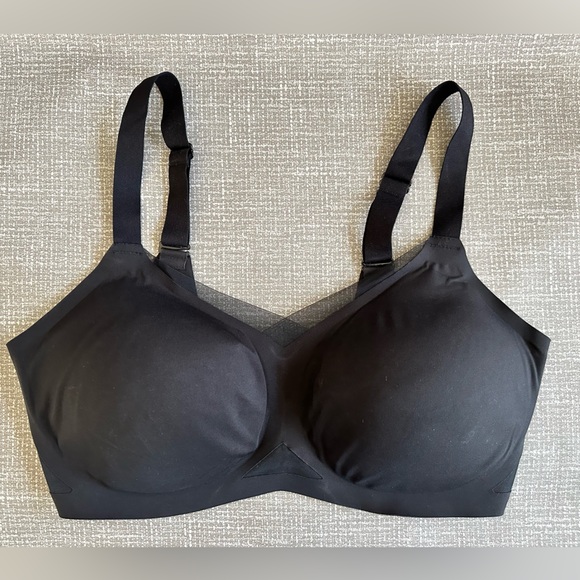 Honeylove Black Wireless Shaping Bra 38DDD (F)/G Sculpting Support Smoothing - Picture 2 of 12